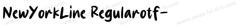 NewYorkLine Regularotf字体转换